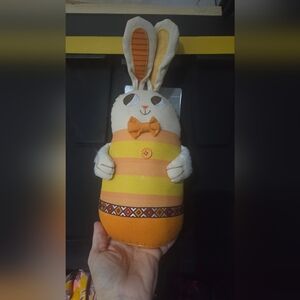 Target Orange and Yellow Bunny Decor